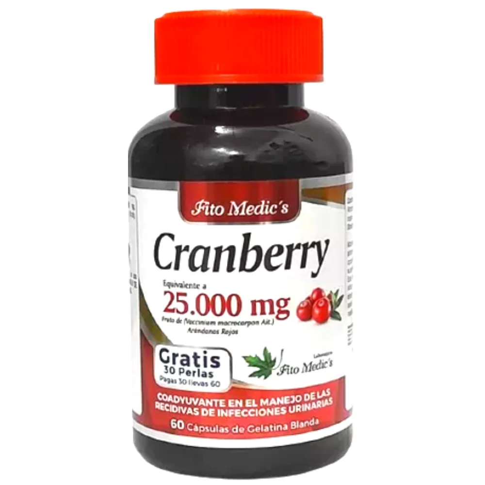 Cranberry 25.000 mg 60 Cápsulas Fito Medics