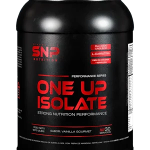 Proteina One Up Isolate 90% de 2 lbs de SNP– Proteína Aislada Premium con CLA y L-Carnitina (907 g)