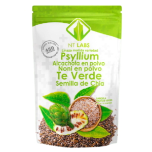 Linaza+Psyllium+Alcachofa+Noni+Té Verde+Semillas De Chia (Fibra) 450gr NT Labs