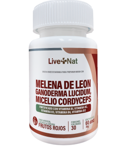 Melena de León, Ganoderma Lucidum, Micelio Cordyceps Live+Nat